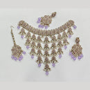 Rajwadi Collection Luxury Crystal Stone And Pearl Designer Necklace Set