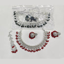 Rajwadi Collection Luxury Crystal Stone And Pearl Designer Necklace Set