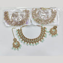 Rajwadi Collection Luxury Crystal Stone And Pearl Designer Necklace Set
