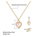 VF Collection Gold Plated Chain Pendent Set