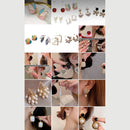 VF Collection Imported Korean Earrings Variety collection (Assorted 50 Set Designs)