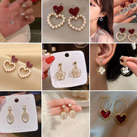 VF Collection Imported Korean Earrings Variety collection (Assorted 50 Set Designs)