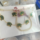 VF Collection Gold Plated Necklace Set