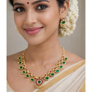 VF Collection Elegant Pota Stone Designer Necklace Set