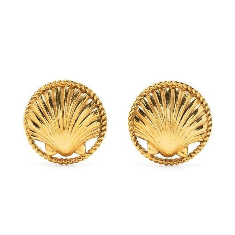 Manath Jewels Gold Plated Matte Finish Korean Style Stud Earrings