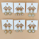 MD Art Dangler Earrings (Mix Design)