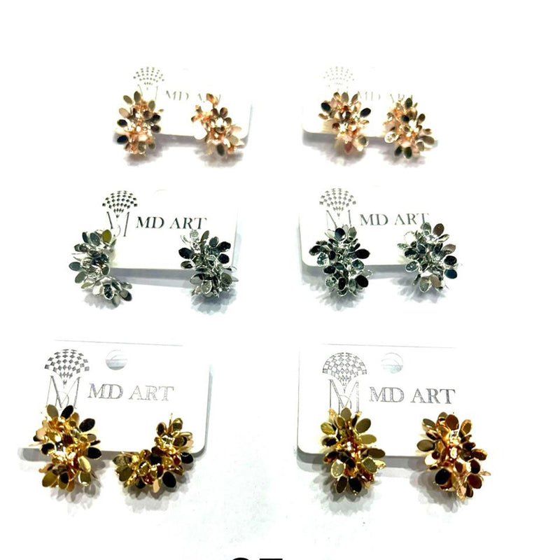 MD Art  Stud Earrings (Mix Color)