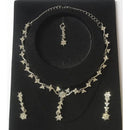 Sanjana Jewels Silver Plated Austrian Stone Necklace Set