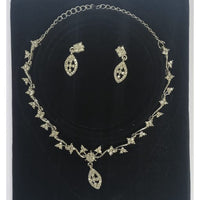 Sanjana Jewels Silver Plated Austrian Stone Necklace Set