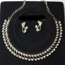 Sanjana Jewels Silver Plated Austrian Stone Necklace Set