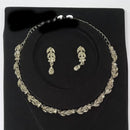 Sanjana Jewels Silver Plated Austrian Stone Necklace Set