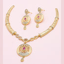 Sanjana Jewels Gold Plated Austrian Stone Necklace Set