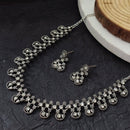 Urthn Silver Plated Elegant Austrian Stone Necklace set .(Pack of 3)
