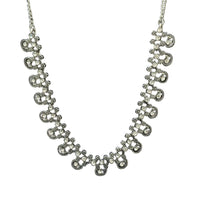 Urthn Silver Plated Elegant Austrian Stone Necklace set .(Pack of 3)