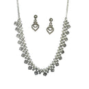 Urthn Silver Plated Elegant Austrian Stone Necklace set(Pack of 3)