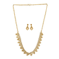 Urthn Gold Plated Elegant Austrian Stone Necklace set(Pack of 3)