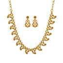 Urthn Gold Plated Elegant Austrian Stone Necklace set(Pack of 3)