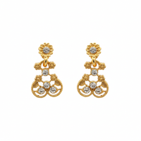 Urthn Gold Plated Elegant Austrian Stone Necklace set(Pack of 3)