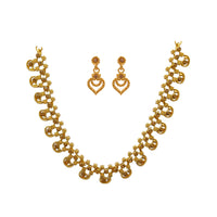 Urthn Gold Plated Elegant Austrian Stone Necklace set(Pack of 3)