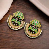 Maharani Jewels Gold Plated Pearls Dangler Earrings