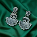 Maharani Jewels Oxidised Plated Pota Stone Dangler Earrings