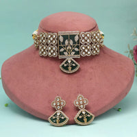 Maharani Jewels Gold Plated Austrain Stone Choker Necklace Set