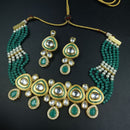 Maharani Jewels Gold Plated Kundan And Pearl Choker Necklace Set