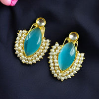Maharani Jewels Gold Plated Pearls Dangler Earrings