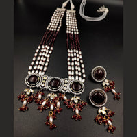 Maharani Jewels Royal Elegance 2-Tone Plated Pota And Beads Necklace Set