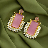 Maharani Jewels Gold Plated Pearls Dangler Earrings