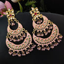 Maharani Jewels Gold Plated Kundan And  Meenakari Dangler Earrings