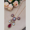 Maharani Jewels Gold Plated Crystal And Austrain Stone Neckalce Set