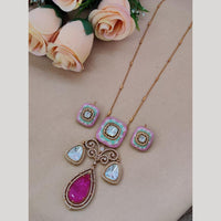 Maharani Jewels Gold Plated Crystal And Austrain Stone Neckalce Set