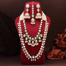 Maharani Jewels Gold Plated Kundan And Pearl Long Necklace Set 