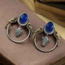 Maharani Jewels 2 Tone Plated Pota And Pearl Dangler Earrings