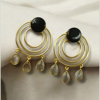 Maharani Jewels Gold Plated Dangler Earrings