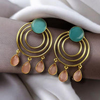 Maharani Jewels Gold Plated Dangler Earrings