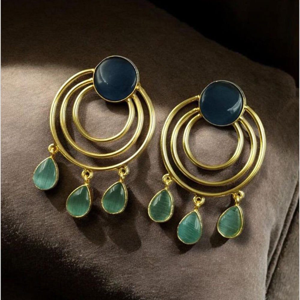 Maharani Jewels Gold Plated Dangler Earrings