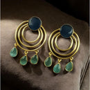 Maharani Jewels Gold Plated Dangler Earrings