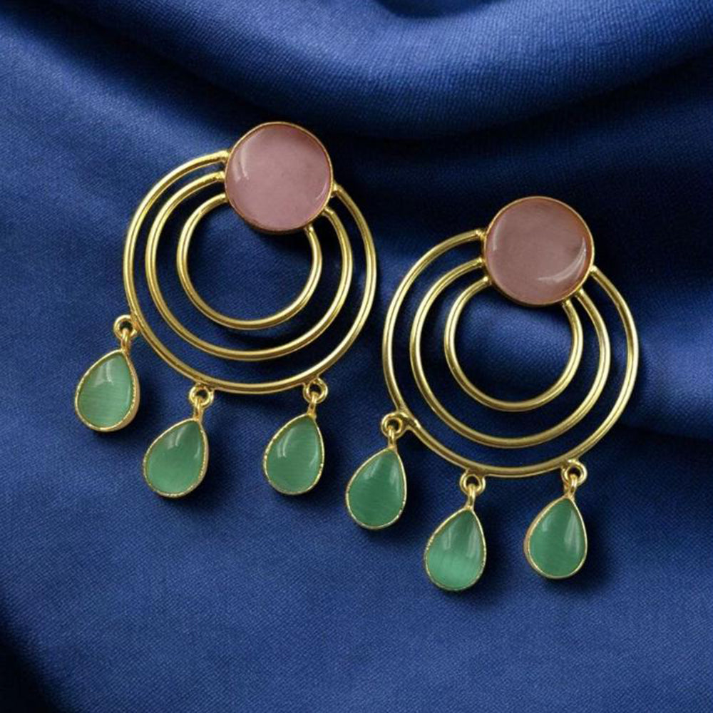 Maharani Jewels Gold Plated Dangler Earrings