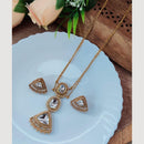 Maharani Jewels Golden Hour Glam Austrin Stone Long Necklace Set