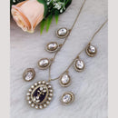 Maharani Jewels Gold Plated Kundan Stone Long Necklace Set