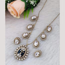 Maharani Jewels Gold Plated Kundan Stone Long Necklace Set