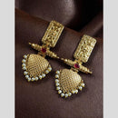 Maharani Jewels Elegant Pota Stone And Pearl Dangler Earrings