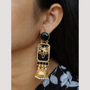 Maharani Jewels Classic Pota Stone Pearl Jhumki Earrings