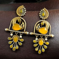 Maharani Jewels Designer Pota Stone And Pearl Dangler Earrings