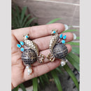 Maharani Jewels 2 Tone Plated Pota Stone And Pearl Dangler Earrings