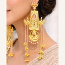 Maharani Jewels Elegance Pota Stone And Pearl Dangler Earrings