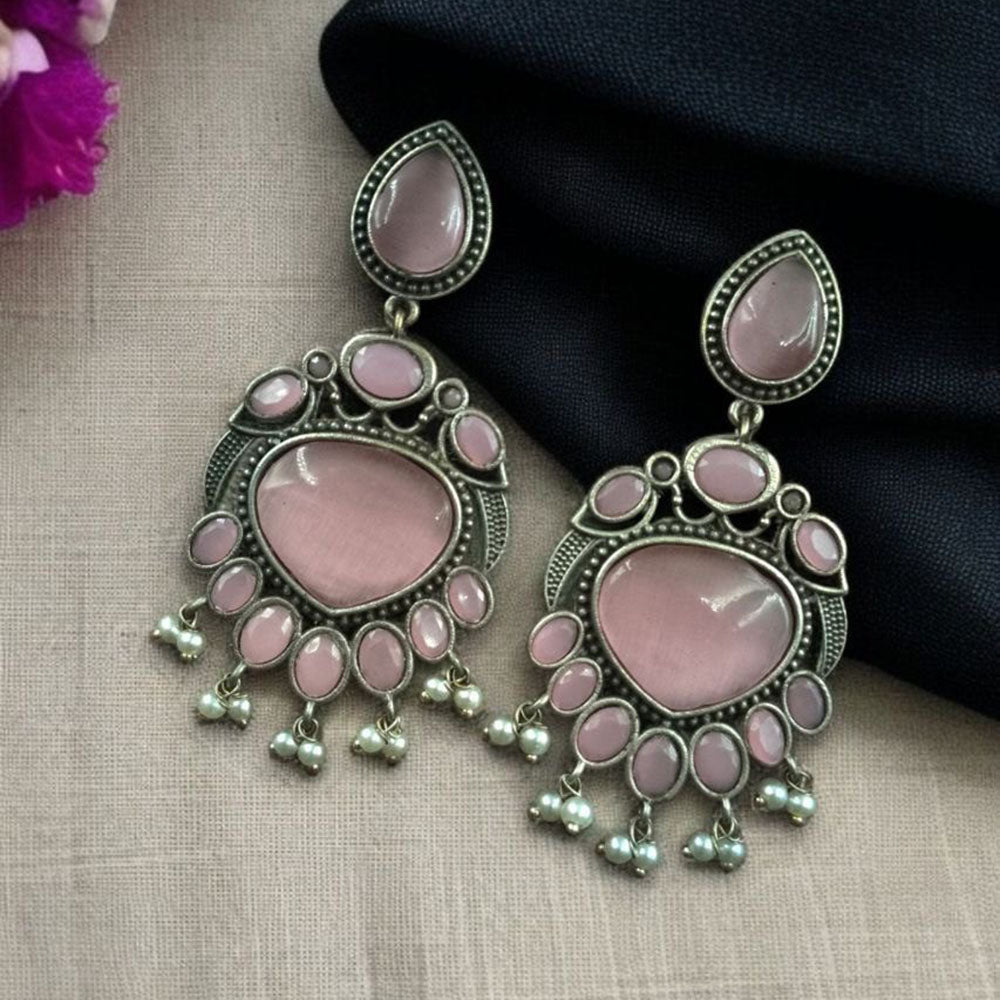 Maharani Jewels Elegance Pota Stone And Pearl Dangler Earrings