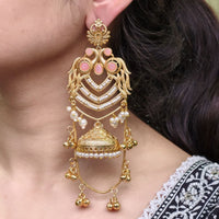 Maharani Jewels Elegance Pota Stone And Pearl Dangler Earrings